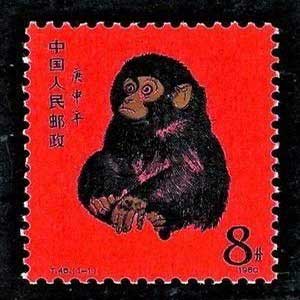 80版生肖邮票庚申猴